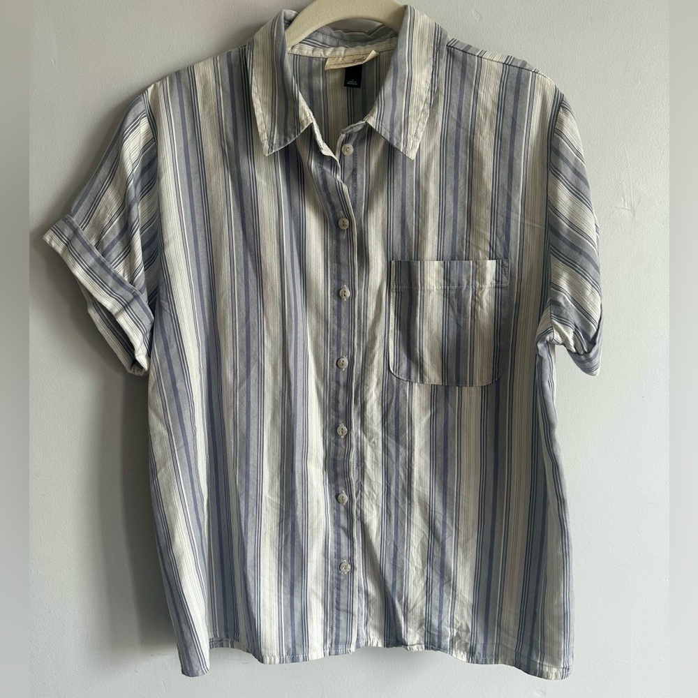 Universal Thread Cotton Blend Button Down Short Sleeve